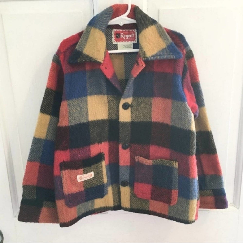 VTG 1960/1970 Wool Blend Button Jacket SZ 8